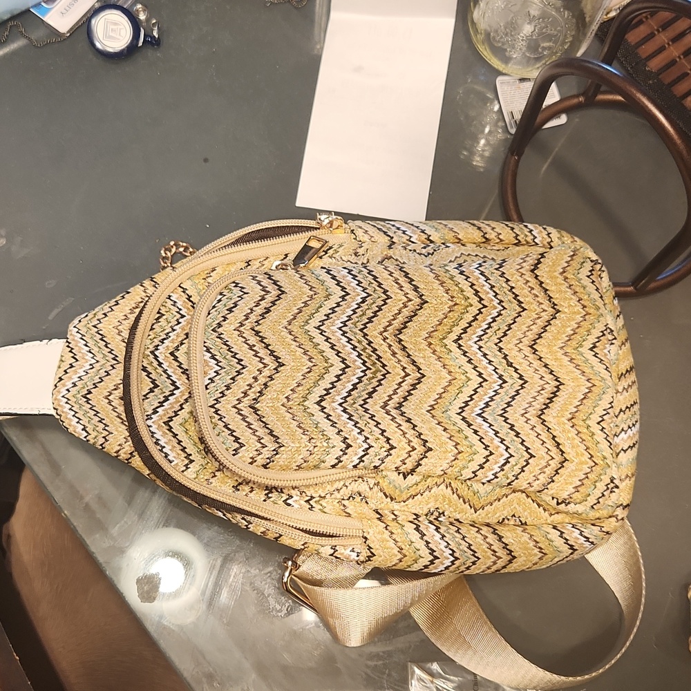 Crossbody Sling Woven Fiber